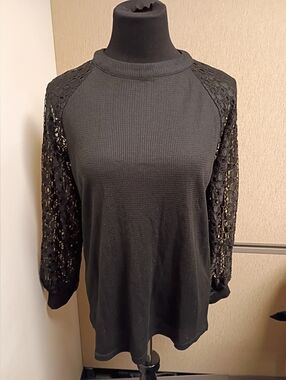 C13 NWT Miholl Women's Black Blouse Size M